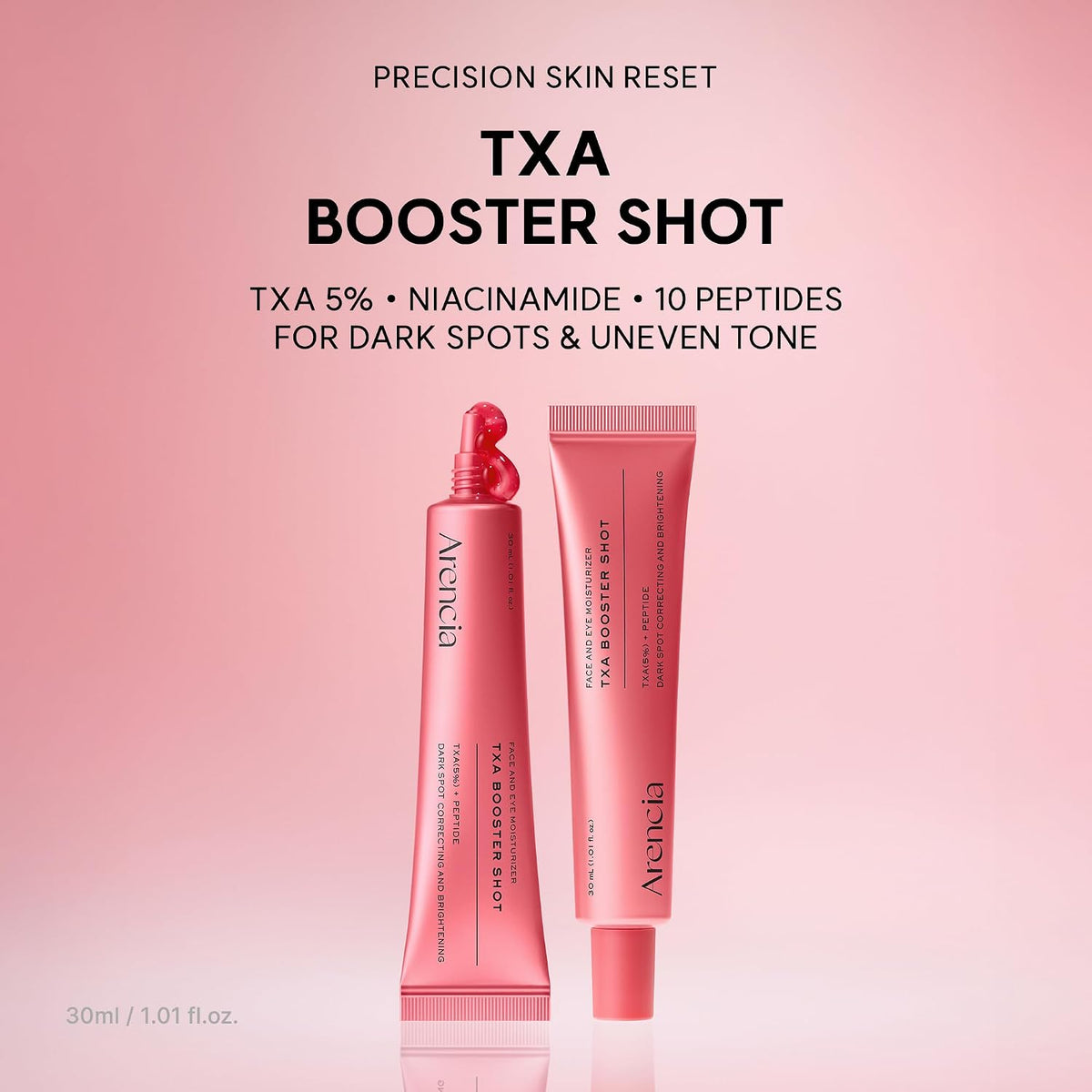 Arencia TXA Booster Shot packaging