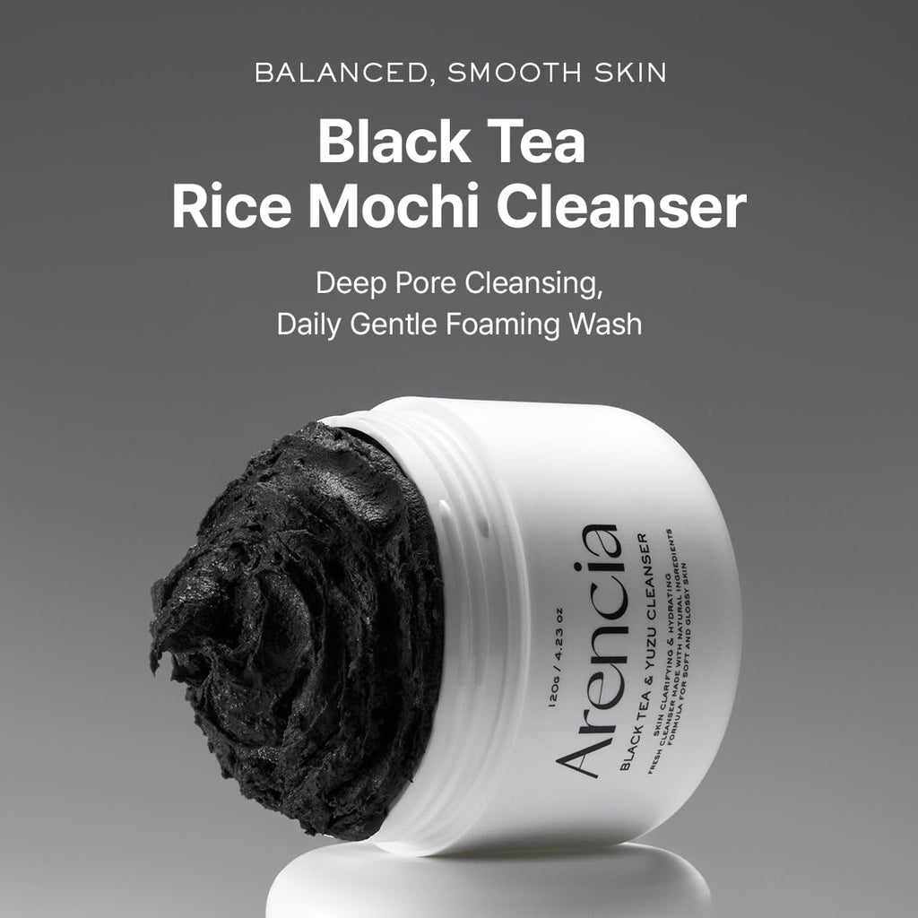 ARENCIA Black Tea Rice Mochi Cleanser – 120g
