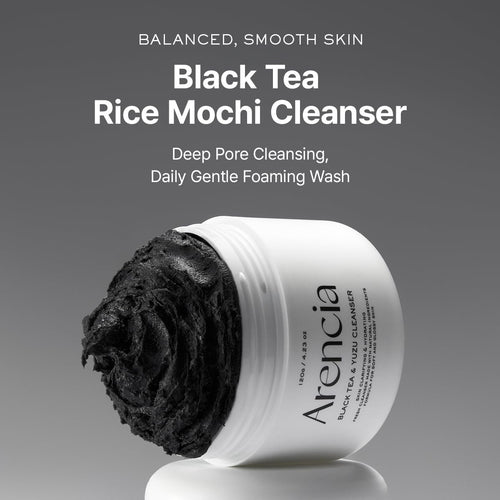 ARENCIA Black Tea Rice Mochi Cleanser – 120g