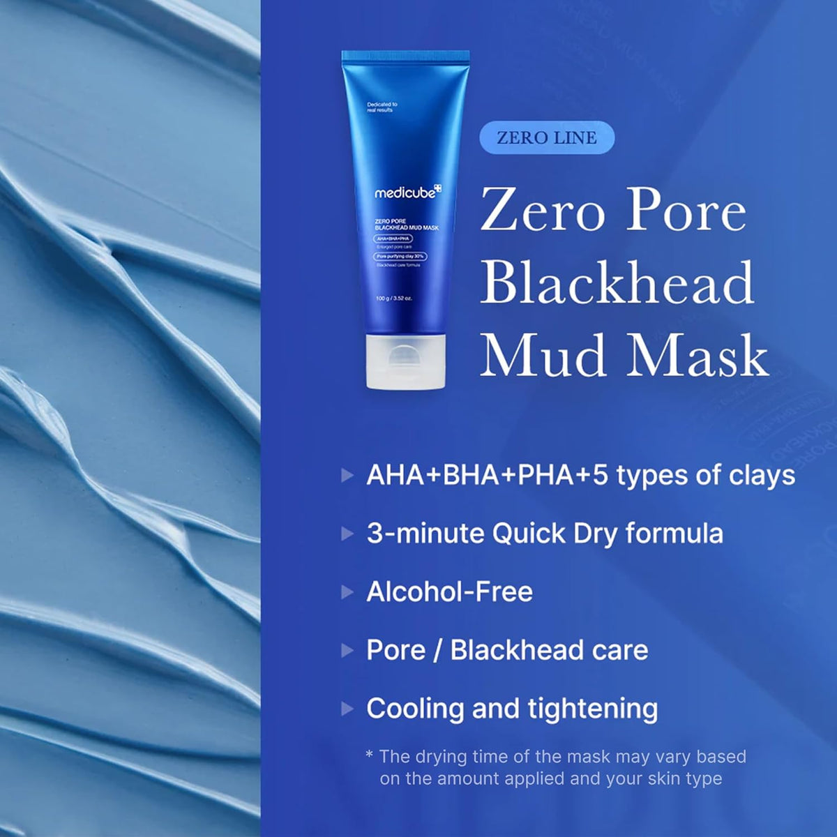 medicube Zero Pore Blackhead Mud Mask – 100g