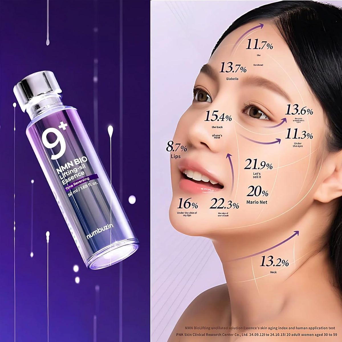 Numbuzin No.9+ NMN Bio Lifting-Sil Essence Time Reversing – 50ml