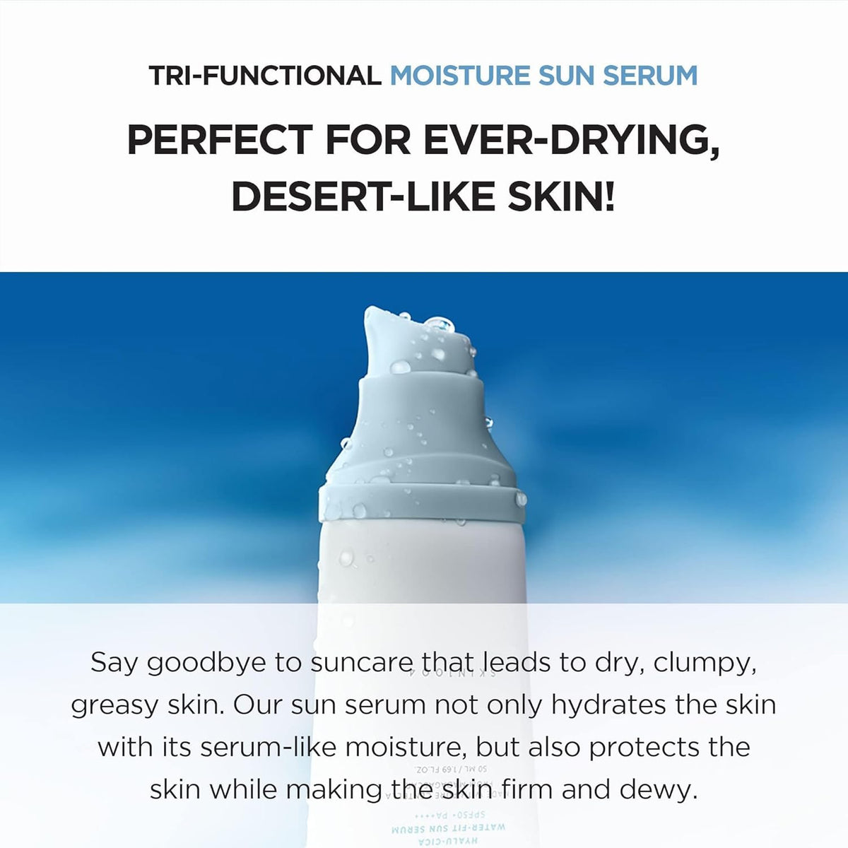 SKIN1004 Madagascar Centella Hyalu-Cica Water-Fit Sun Serum SPF50+ PA++++ – 50ml