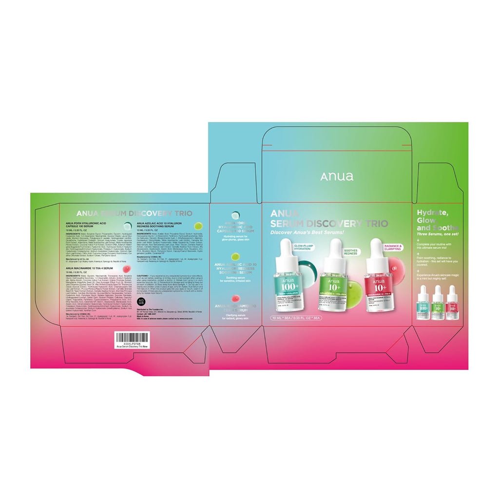 Anua Serum Discovery Trio   Hyaluronic Acid • PDRN • Azelaic Acid & TXA Niacinamide