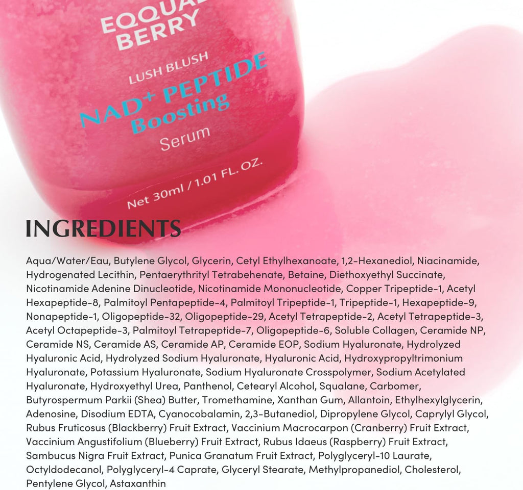 EQQUALBERRY NAD+ Peptide Boosting Smoothie Serum – 30ml