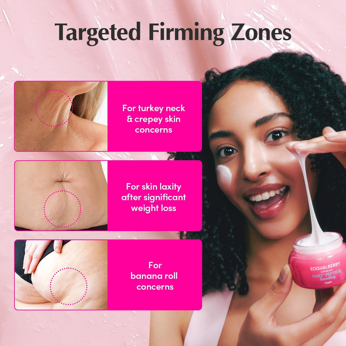 Eqqual Berry Lush Blush NAD+ Peptide Boosting Cream – 50ml