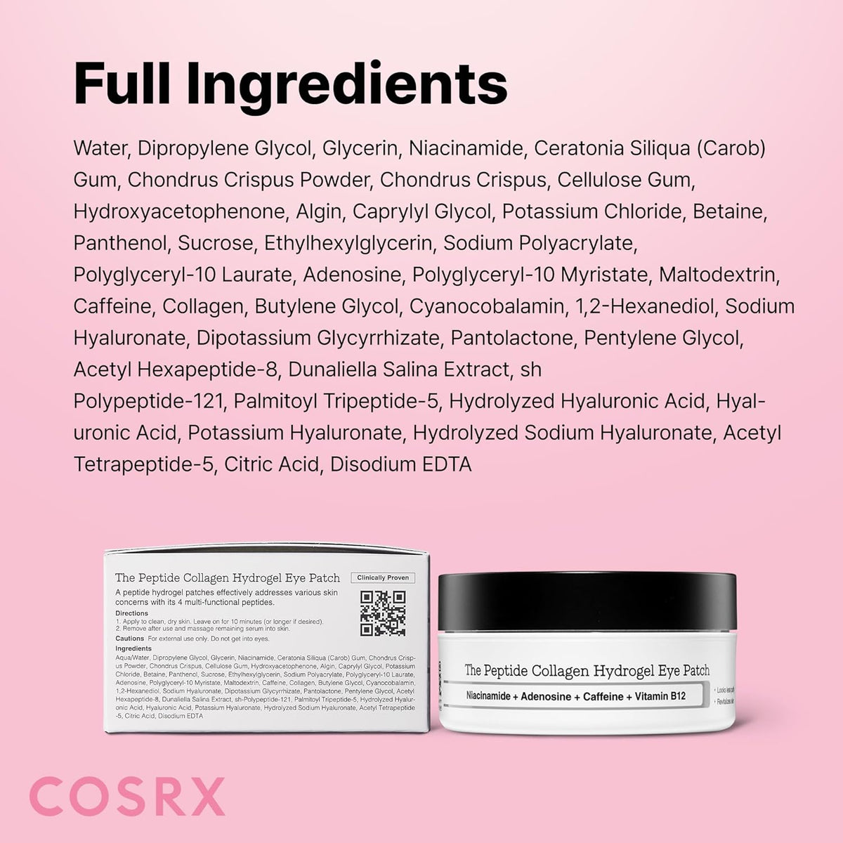 COSRX Pink Peptides Collagen Hydrogel Eye Patch