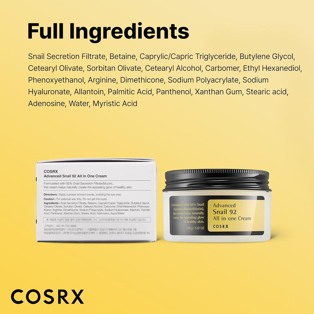 COSRX Advanced Snail 92 All In One Cream – 100g
