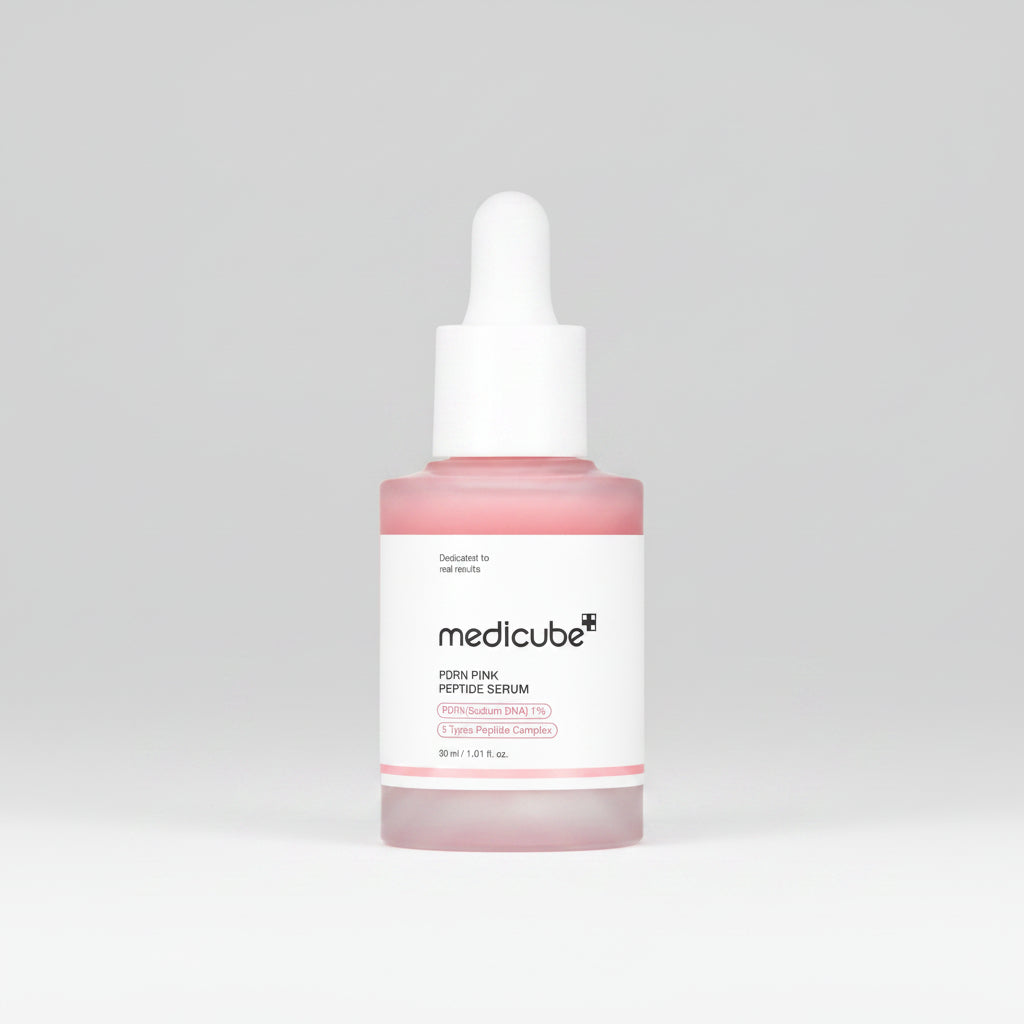 Medicube PDRN Pink Peptide Serum 30ml Korean serum for hydration, skin elasticity and glass skin glow